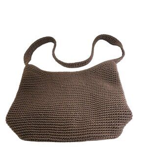 The Sak Neutral Tan Flat Bottom Shoulder Bag